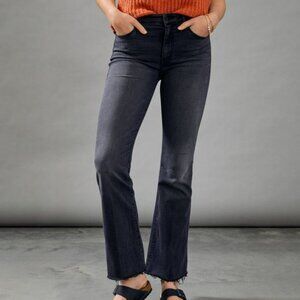 MOTHER The Weekender High-Rise Bootcut Ankle Jeans